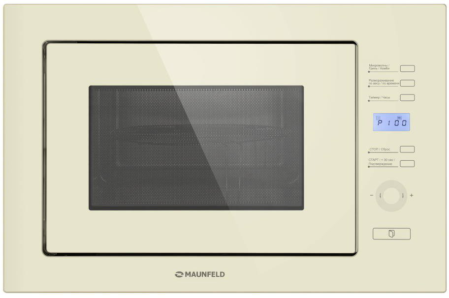 Встраиваемая микроволновая печь Maunfeld MBMO 25 7GBG бежевая