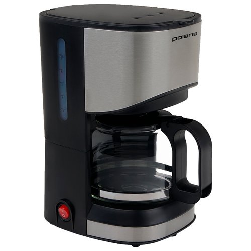 Кофеварка Polaris PCM 0613A черно-серебристая