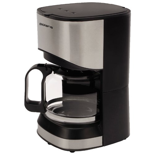 Кофеварка Polaris PCM 0613A черно-серебристая купить,NaN