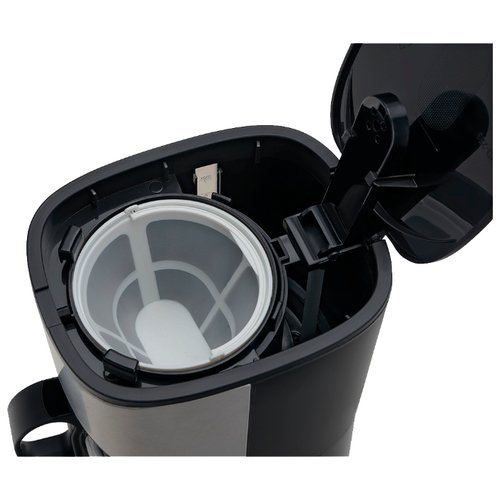 Кофеварка Polaris PCM 0613A черно-серебристая