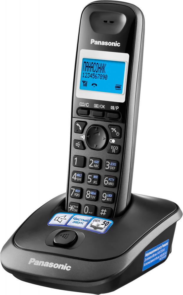 Радиотелефон Panasonic KX-TG2511CAT черный купить,0