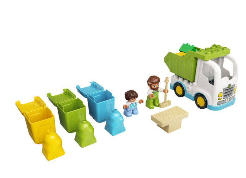 Конструктор Lego Duplo Мусоровоз и контейнеры для раздельного сбора мусора 10945