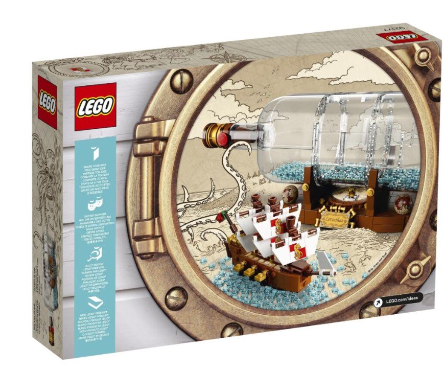 Конструктор Lego Ideas Корабль в бутылке  92177 купить,NaN