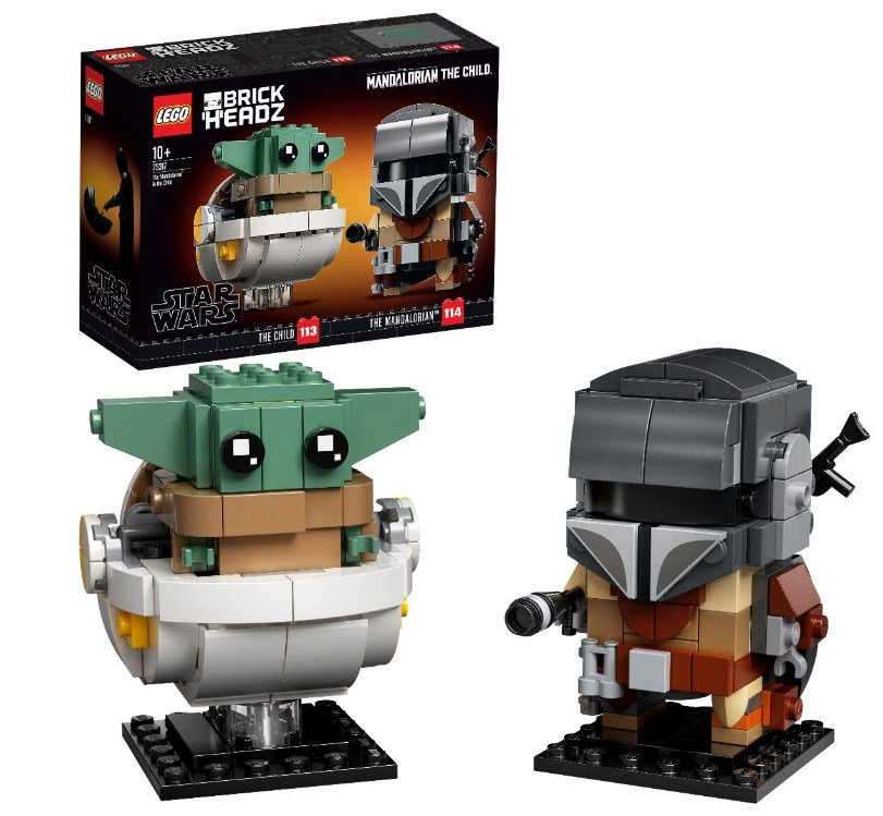 Конструктор Lego Brick Headz Мандалорец и малыш 75317 купить,NaN