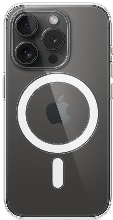 Чехол для Apple iPhone 15 Pro прозрачный