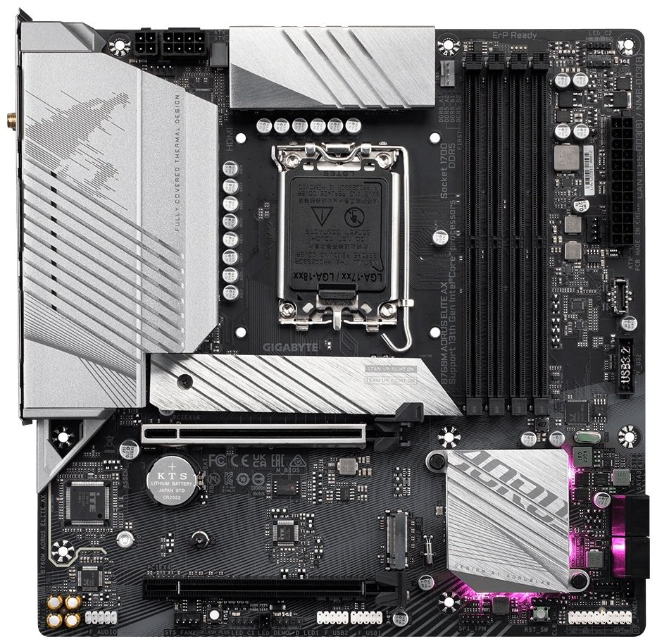 Материнская плата GIGABYTE B760M AORUS ELITE AX купить,NaN