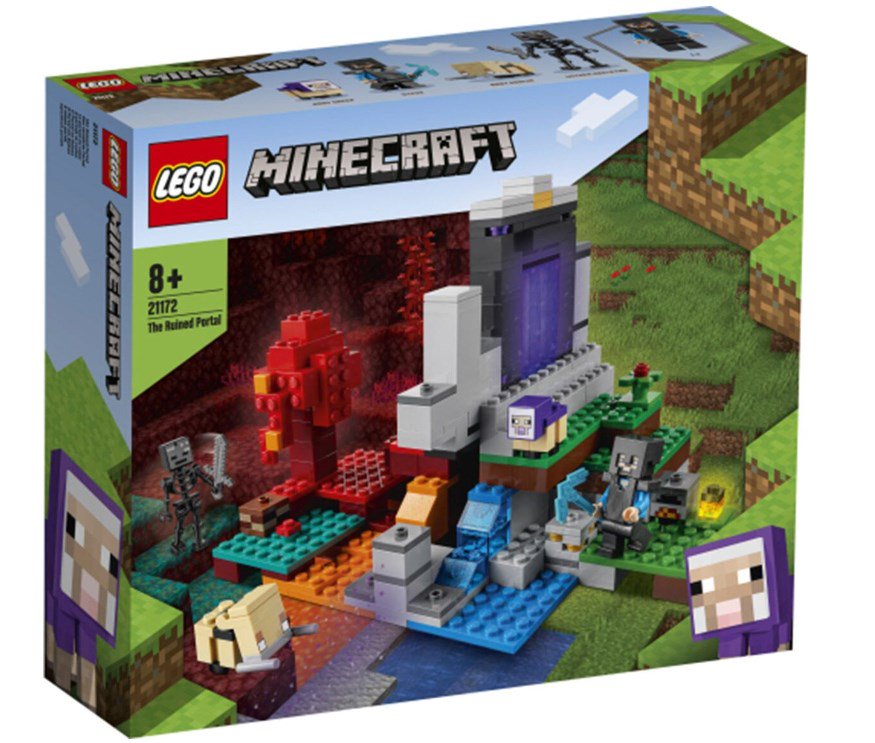 Конструктор Lego Minecraft Разрушенный портал 21172 316 деталей