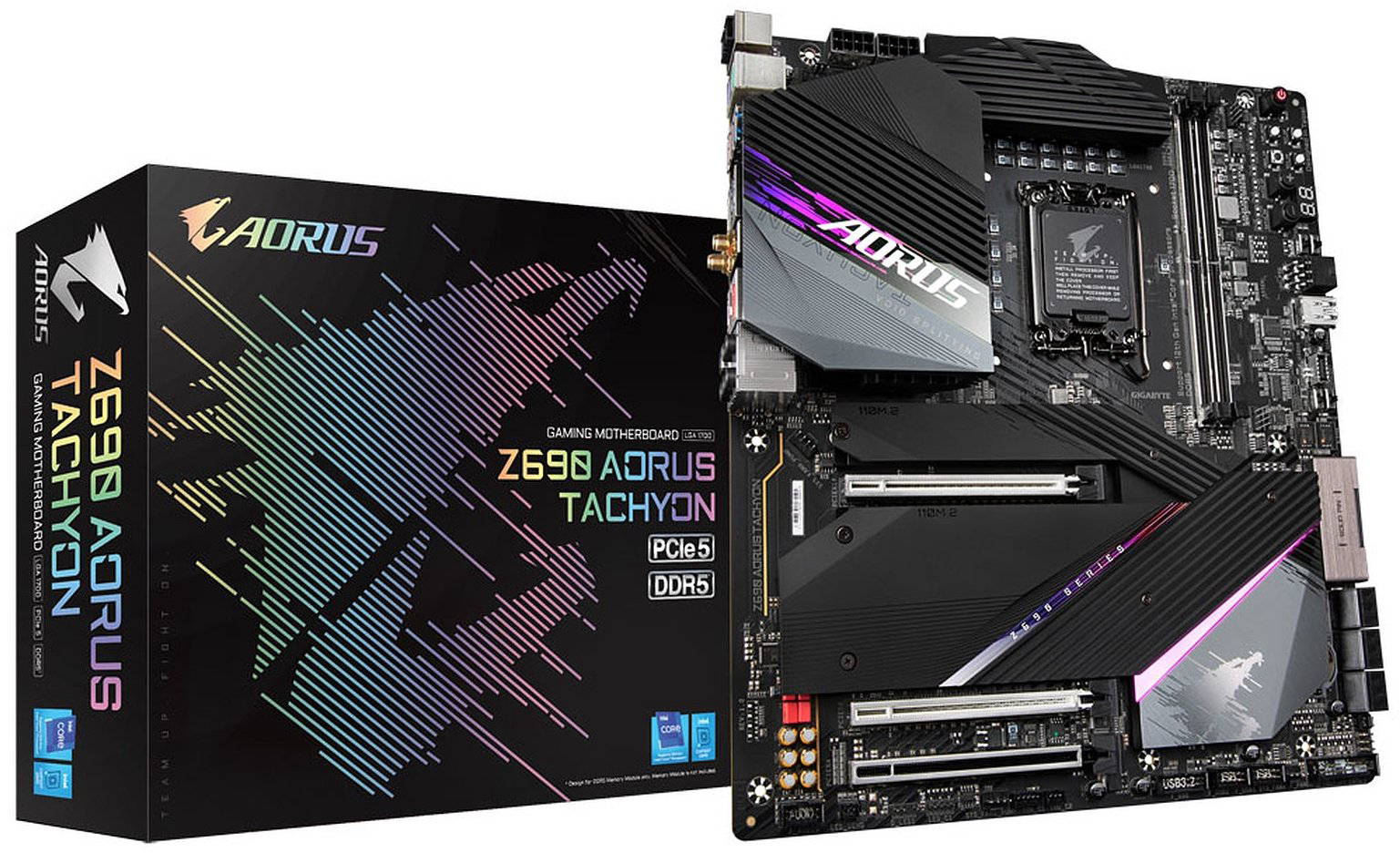 Материнская плата GIGABYTE Z690 AORUS TACHYON - ForteMarket Материнская плата GIGABYTE Z690 AORUS TACHYON купить,379990