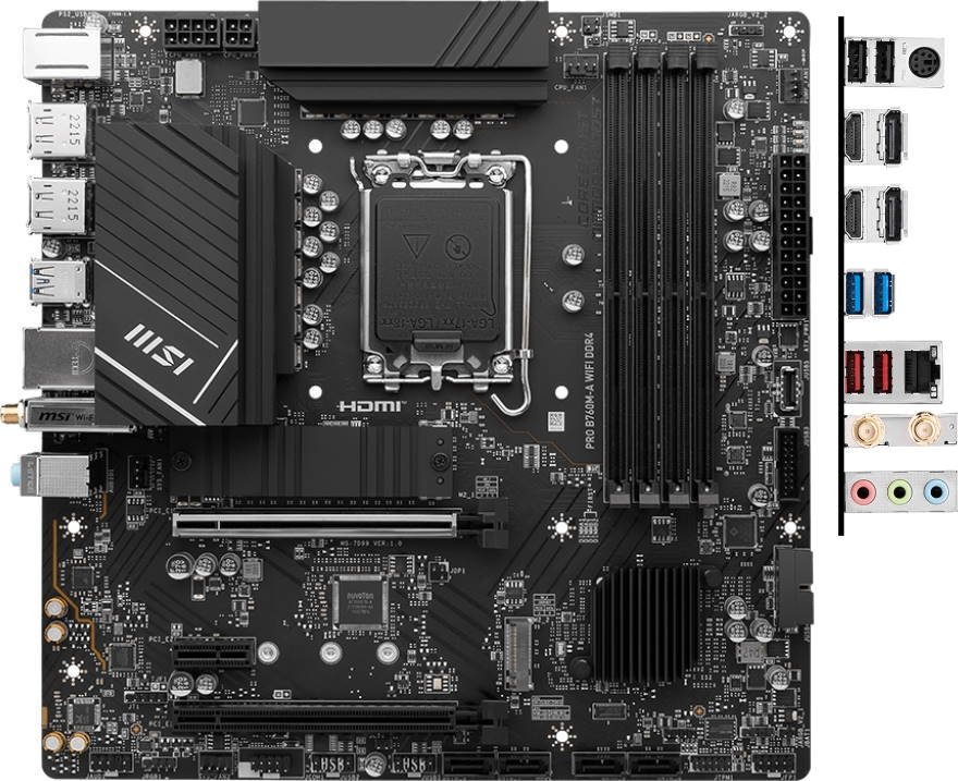 Материнская плата MSI PRO B760M-A WIFI DDR4 купить,NaN