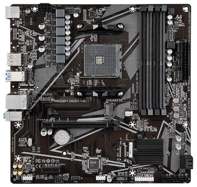 Материнская плата GIGABYTE A520M DS3H V2 (REV1.0) купить,NaN