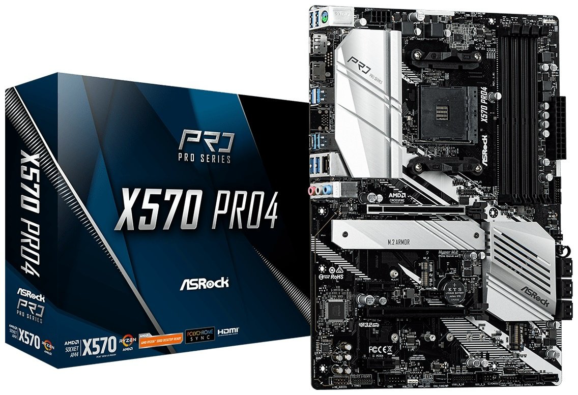 Материнская плата ASRock X570 Pro4 купить,NaN