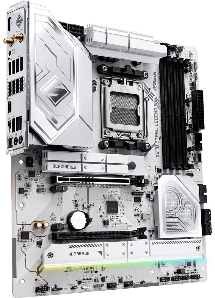 Материнская плата ASRock X870 STEEL LEGEND WIFI - ForteMarket Материнская плата ASRock X870 STEEL LEGEND WIFI купить,163050