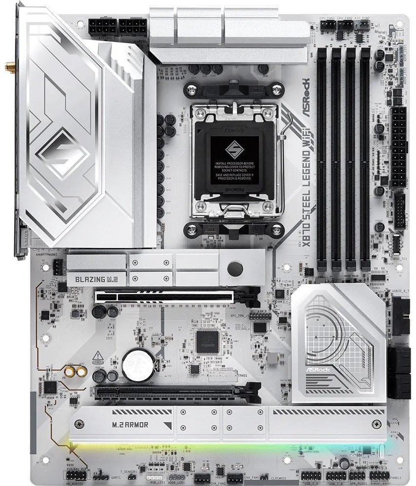 Материнская плата ASRock X870 STEEL LEGEND WIFI - ForteMarket Материнская плата ASRock X870 STEEL LEGEND WIFI купить,163050