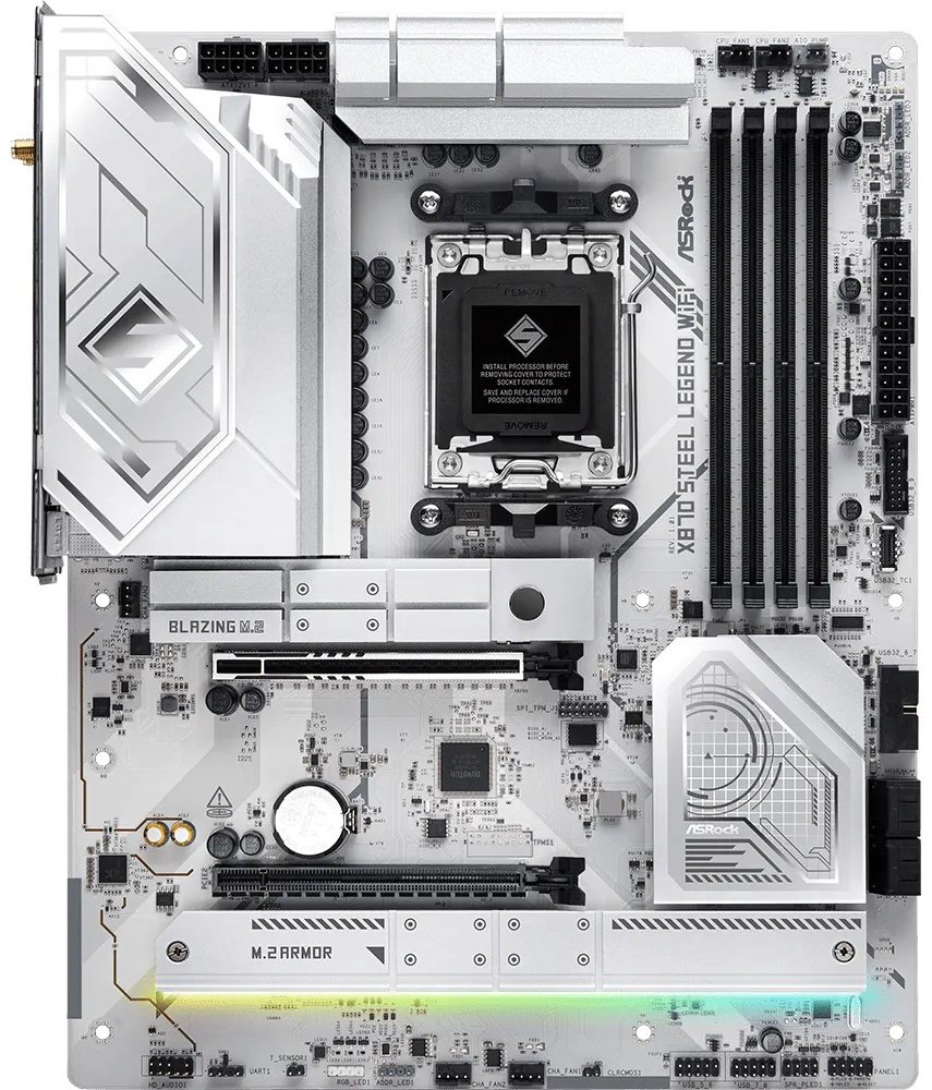 Материнская плата ASRock X870 STEEL LEGEND WIFI - ForteMarket Материнская плата ASRock X870 STEEL LEGEND WIFI купить,163050