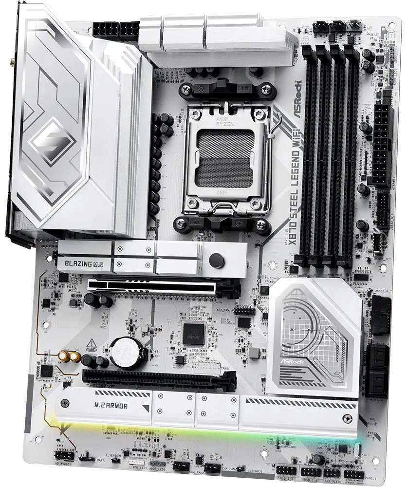 Материнская плата ASRock X870 STEEL LEGEND WIFI - ForteMarket Материнская плата ASRock X870 STEEL LEGEND WIFI купить,163050