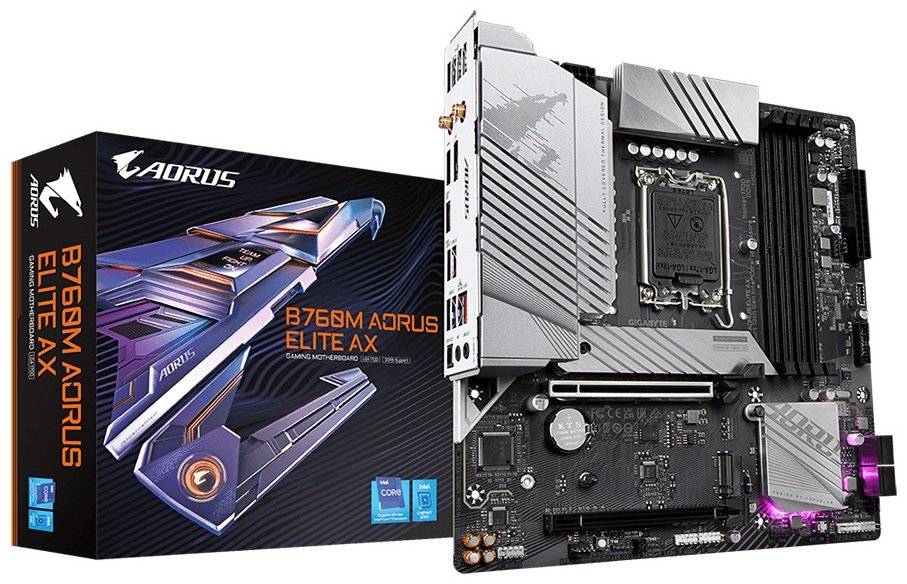 Материнская плата GIGABYTE B760 AORUS ELITE AX DDR4 купить,NaN