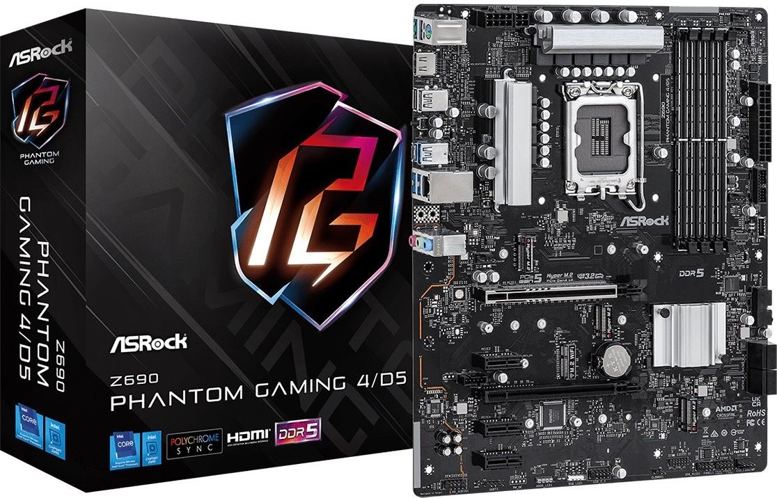 Материнская плата ASRock Z690 Phantom Gaming 4/D5 купить,NaN
