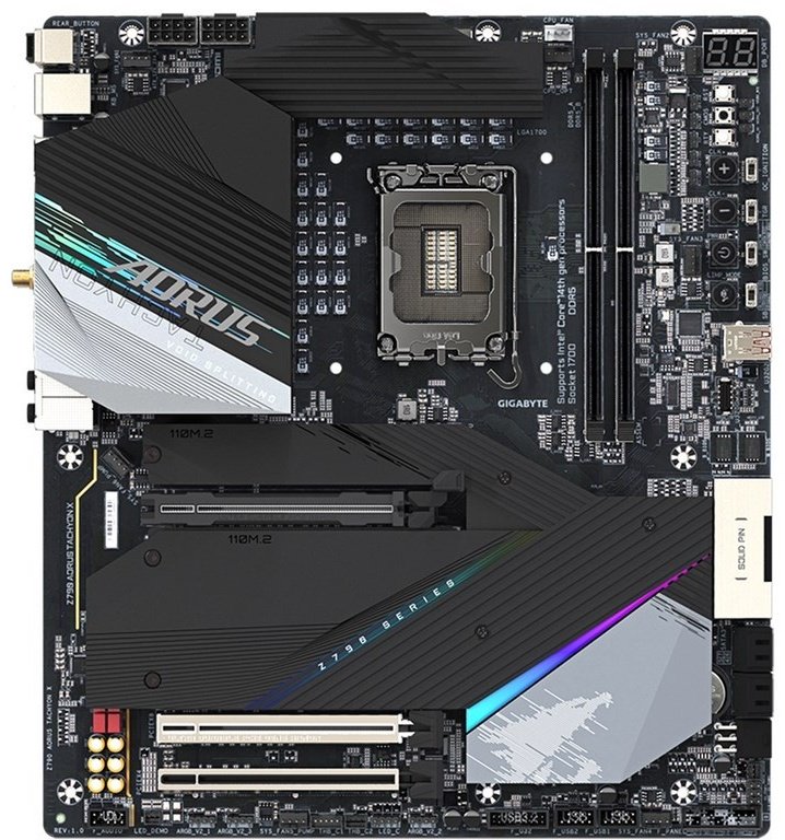 Материнская плата GIGABYTE Z790 Aorus Tachyon X купить,NaN