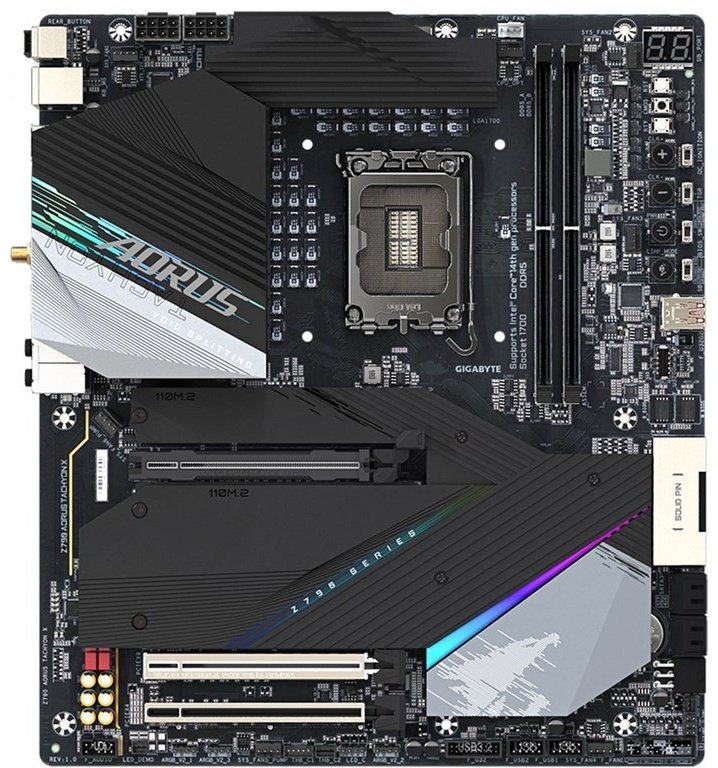 Материнская плата GIGABYTE Z790 Aorus Tachyon X купить,NaN