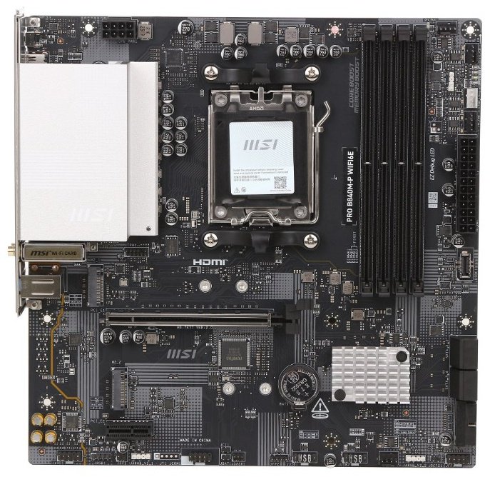 Материнская плата MSI PRO B840M-P WiFi6E купить,81230