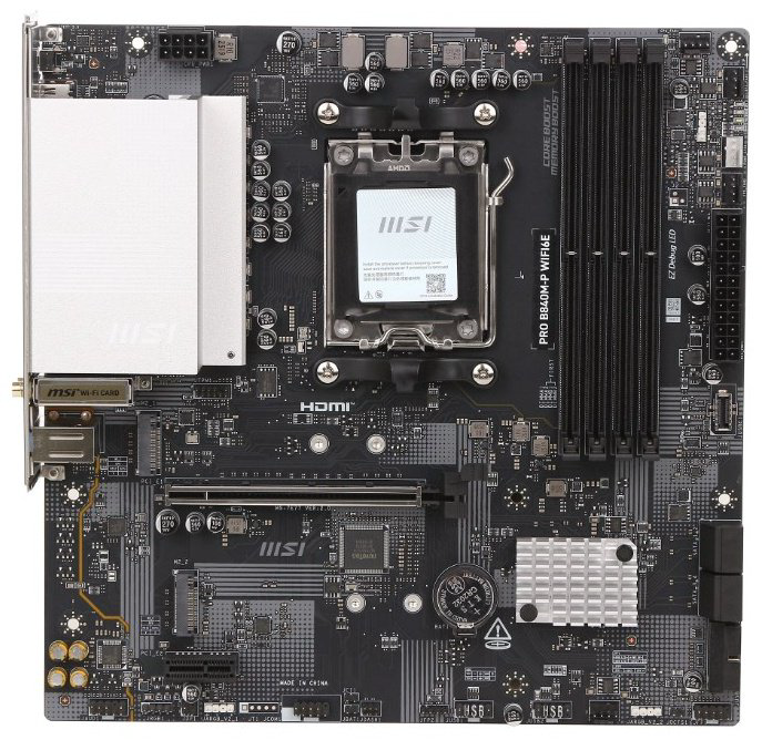 Материнская плата MSI PRO B840M-P WiFi6E купить,81230