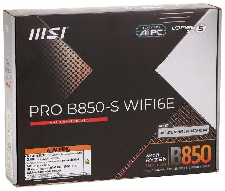 Материнская плата MSI PRO B850-S WiFi6E купить,94330