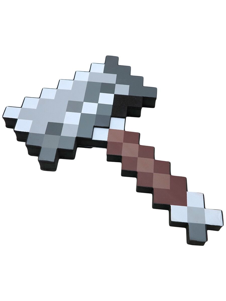 Молот Minecraft  пиксельный коричневый 30см купить,NaN