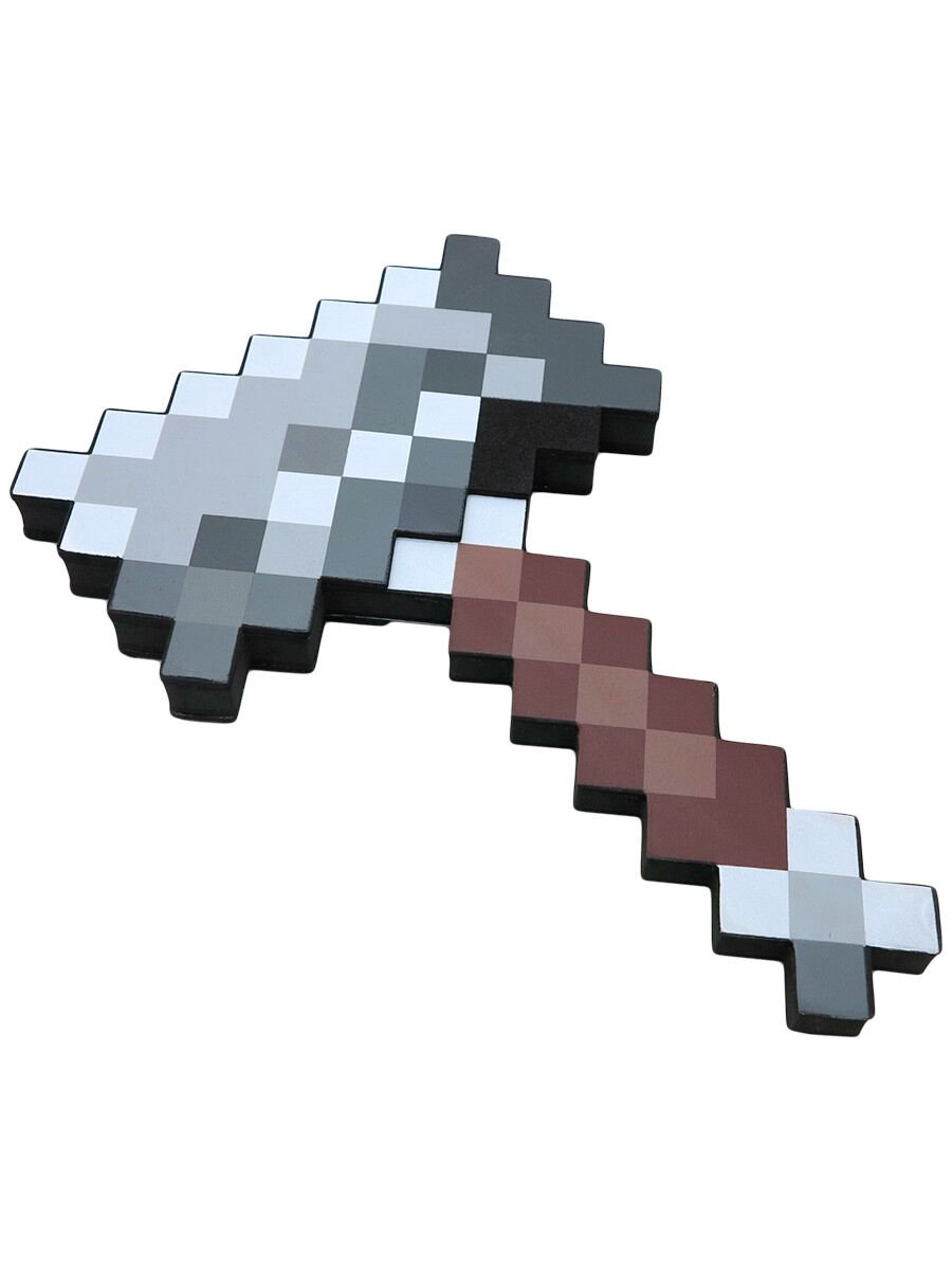 Молот Minecraft  пиксельный коричневый 30см купить,NaN