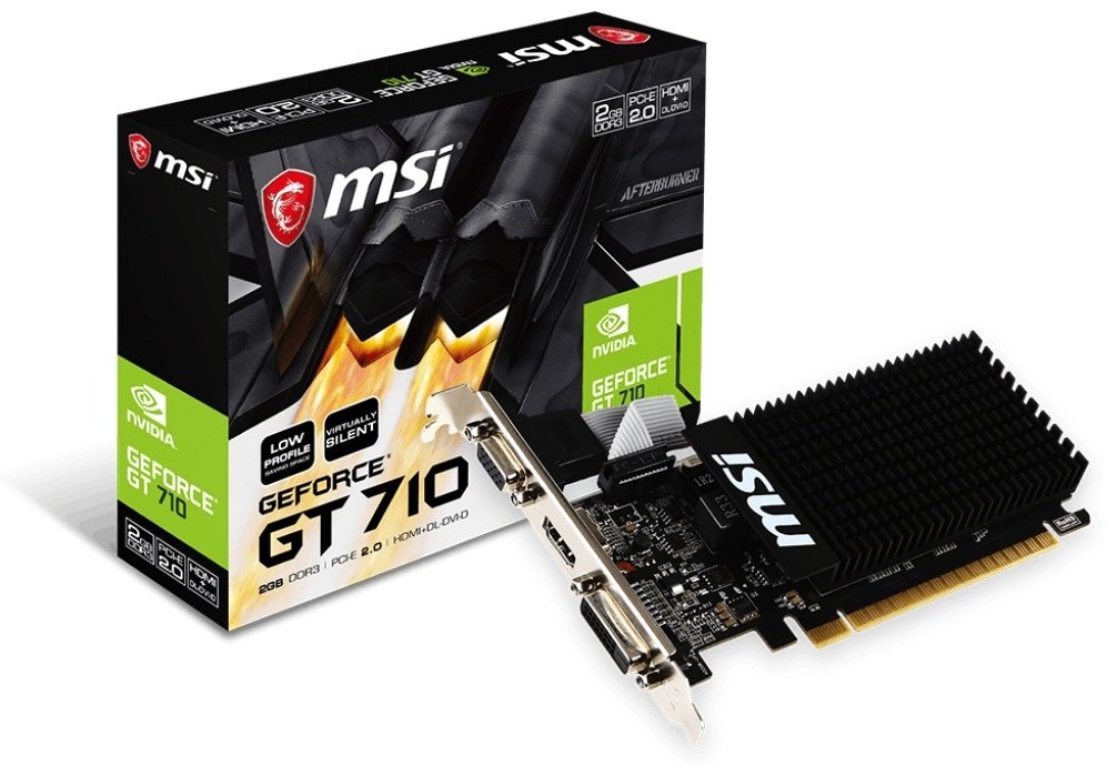Видеокарта MSI GeForce GT 710 2GD3H LP 2GB BOX
