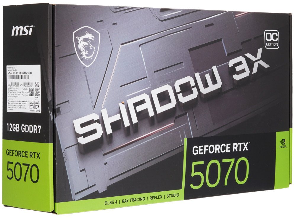 Видеокарта MSI MSI GeForce RTX 5070 SHADOW 3X OC 12 Гб
