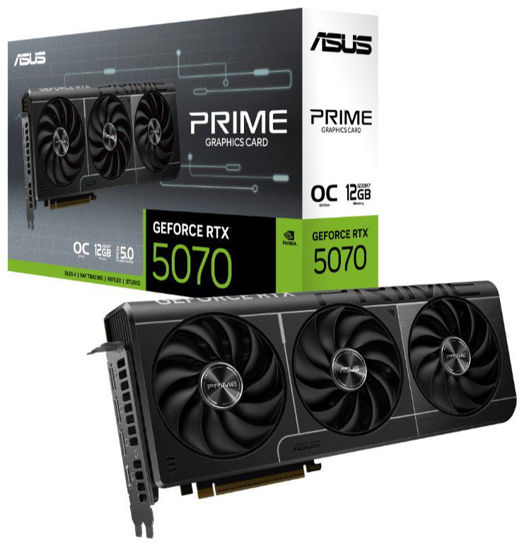 Видеокарта ASUS Видеокарта ASUS GeForce PRIME-RTX5070-O12G GDDR7 12GB 192-bit 1xHDMI 3xDP 12 Гб купить,519990