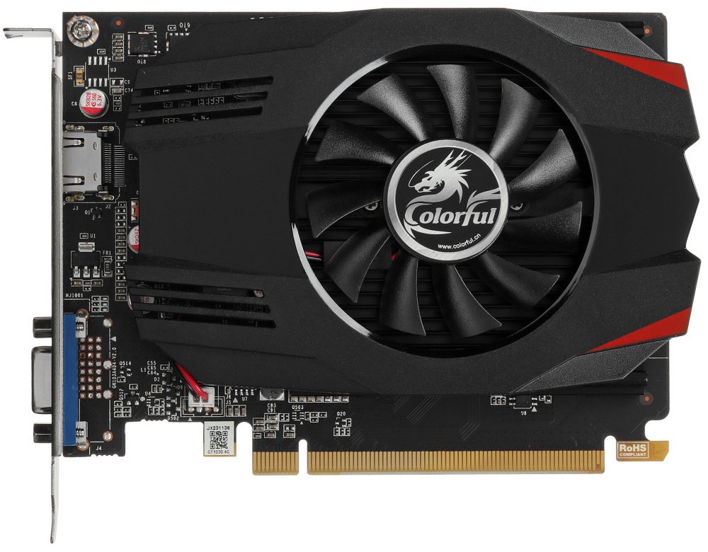 Видеокарта Colorful GT1030 4G-V 4 Гб купить,NaN