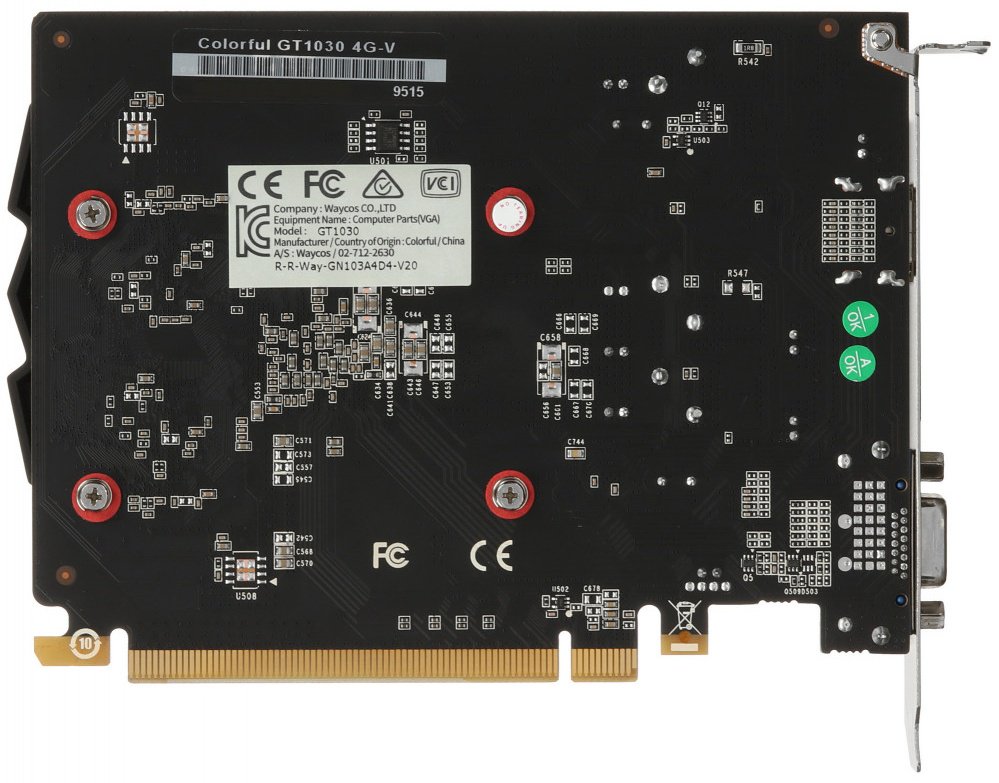 Видеокарта Colorful GT1030 4G-V 4 Гб купить,NaN