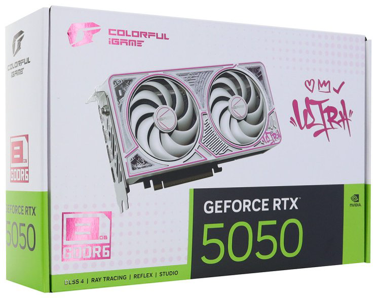 Видеокарта Colorful iGame RTX 5050 Ultra W DUO OC 8GB-V 8 Гб купить,NaN