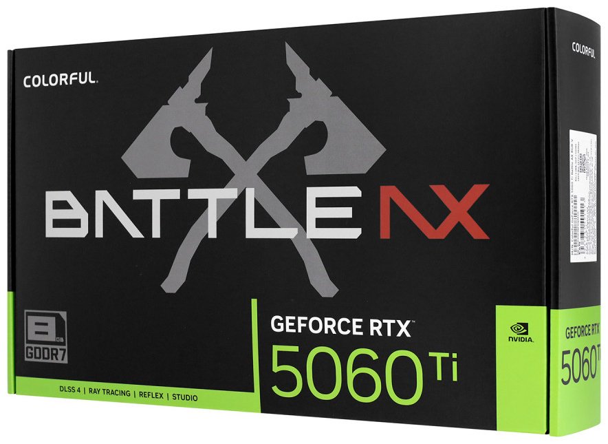 Видеокарта Colorful RTX 5060 Ti Battle AX 8GB-V 8 Гб купить,NaN