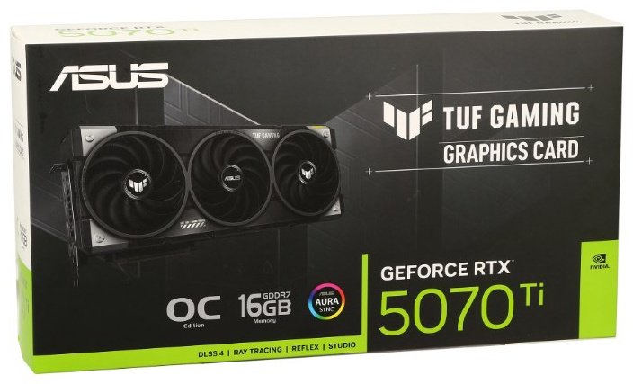 Видеокарта ASUS RTX 5070 Ti TUF Gaming OC Edition/TUF-RTX5070TI-O16G-GAMING 16 Гб купить,NaN
