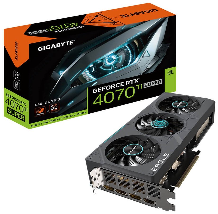 Видеокарта GIGABYTE RTX 4070 Ti SUPER EAGLE OC GV-N407TSEAGLE OC-16GD 16 Гб - ForteMarket Видеокарта GIGABYTE RTX 4070 Ti SUPER EAGLE OC GV-N407TSEAGLE OC-16GD 16 Гб купить,NaN