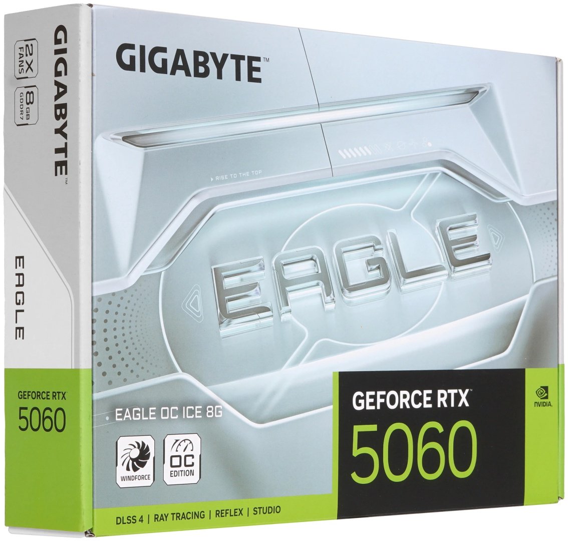Видеокарта GIGABYTE GV-N5060EAGLEOC ICE-8GD 8 Гб - ForteMarket Видеокарта GIGABYTE GV-N5060EAGLEOC ICE-8GD 8 Гб купить,265000