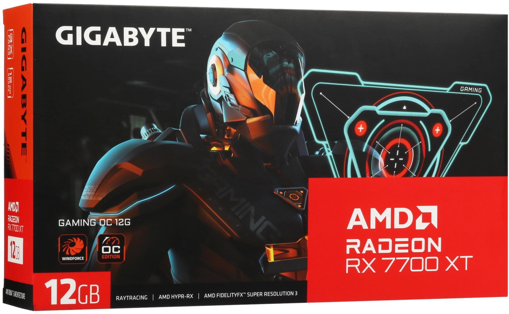 Видеокарта GIGABYTE Radeon RX 7700 XT GAMING OC GV-R77XTGAMING OC-12GD 12 Гб купить,NaN