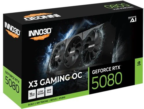 Видеокарта Inno3D RTX 5080 X3 Gaming OC G50803-16D7X-17603930 16 Гб купить,NaN