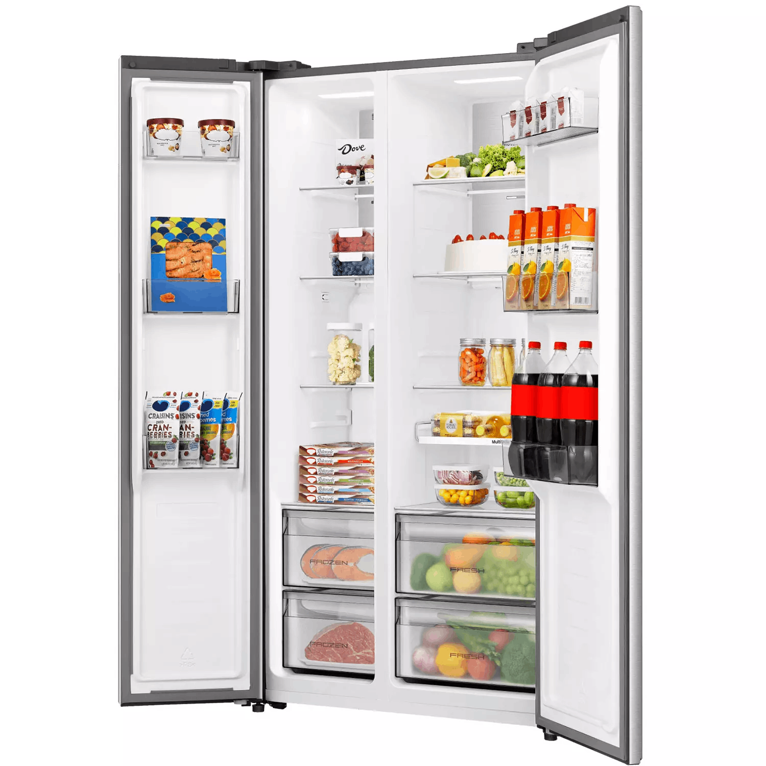 Холодильник Hisense RS3P538NAIE Silver - ForteMarket Холодильник Hisense RS3P538NAIE Silver купить,439990