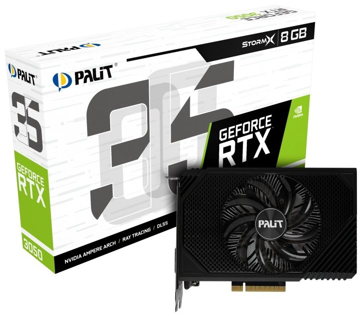 Видеокарта Palit GeForce RTX 3050 StormX NE63050018P1-1070F 8 ГБ купить,NaN