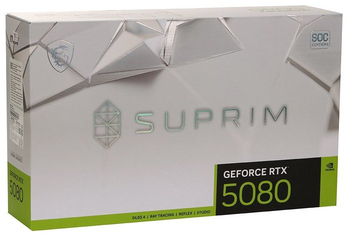 Видеокарта MSI RTX 5080 Suprim SOC (RTX 5080 16G SUPRIM SOC) 16 Гб купить,NaN