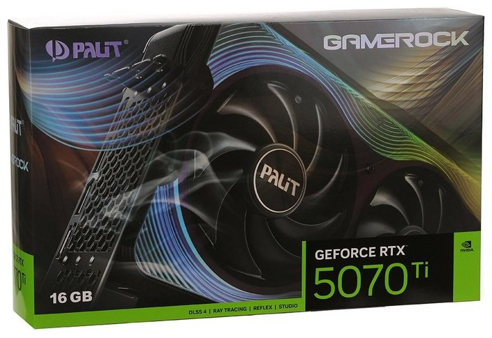 Видеокарта Palit RTX 5070 Ti GameRock (NE7507T019T2-GB2030G) 16 Гб купить,NaN