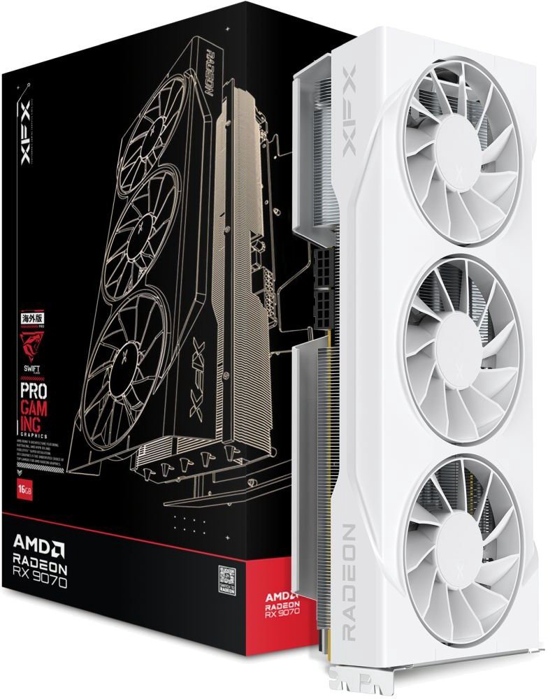 Видеокарта XFX RX 9070 Swift OC White Triple Gaming Edition RX-97SWFT3W7 16 Гб купить,NaN