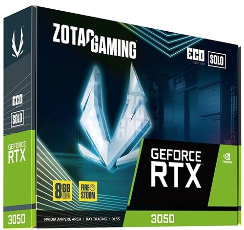 Видеокарта ZOTAC GAMING RTX 3050 ECO SOLO 8 Гб купить,NaN