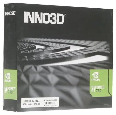 Видеокарта Inno3D GeForce GT 730 LP N73P-BSDV-M5BX 4 ГБ купить,NaN