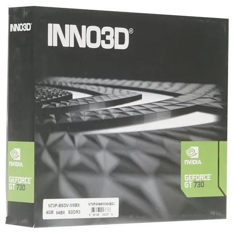Видеокарта Inno3D GeForce GT 730 LP N73P-BSDV-M5BX 4 ГБ купить,NaN