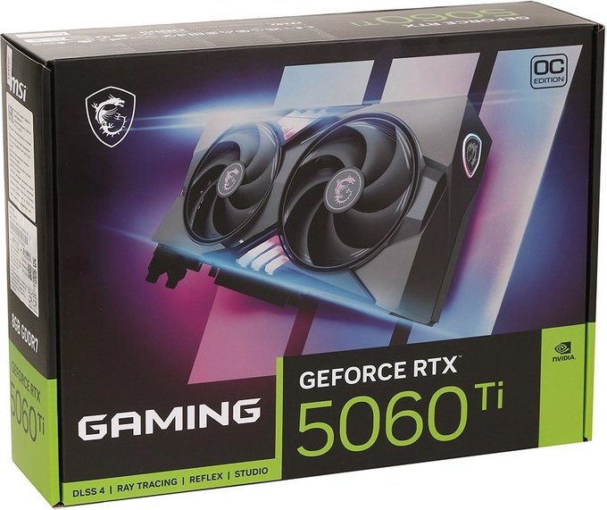Видеокарта MSI RTX 5060 Ti Gaming OC 8 Гб