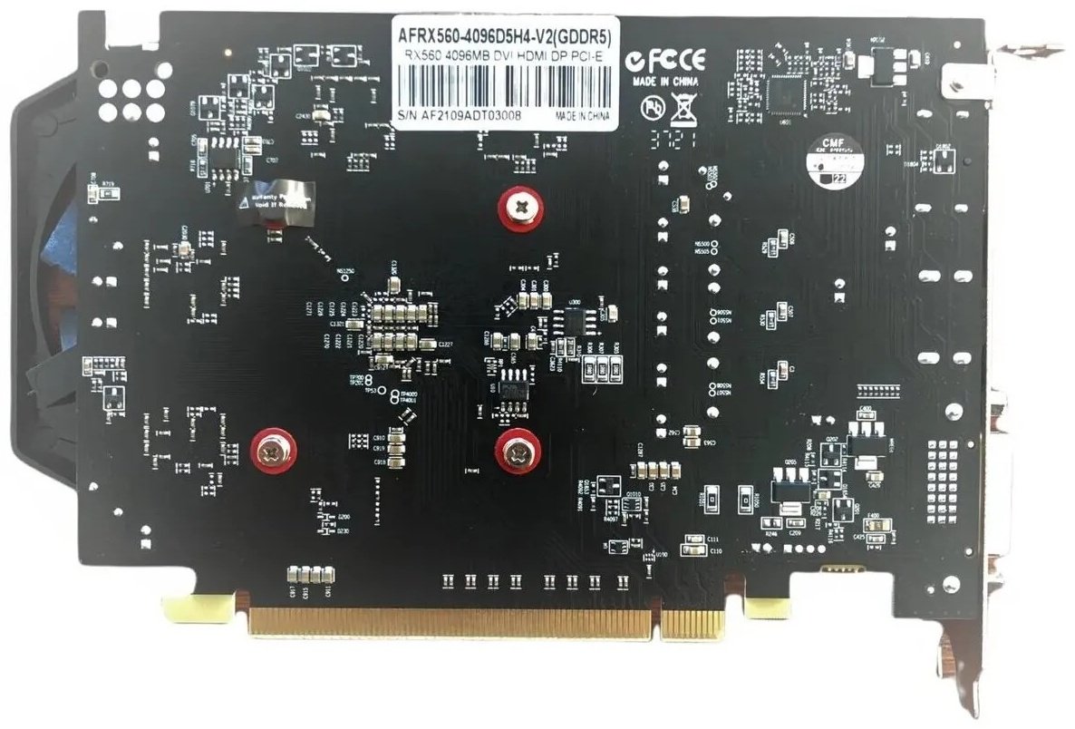 Видеокарта AFOX RX 560 4GB GDDR5 AFRX560-4096D5H4-V2 4 Гб купить,NaN